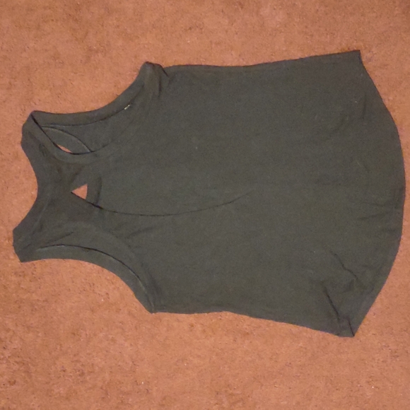 "Pink Victoria's Secret" brand. Florescent yellow logo. Black tank. Size XS. - Picture 2 of 6